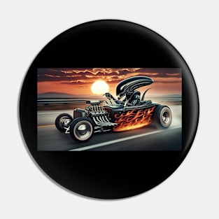 Alien Hot Rod Pin