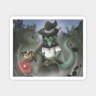 Magician Kobold Kipper with Ceti the Dramster Magnet