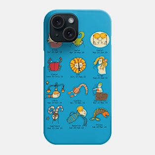 Retro Zodiac Chart Phone Case