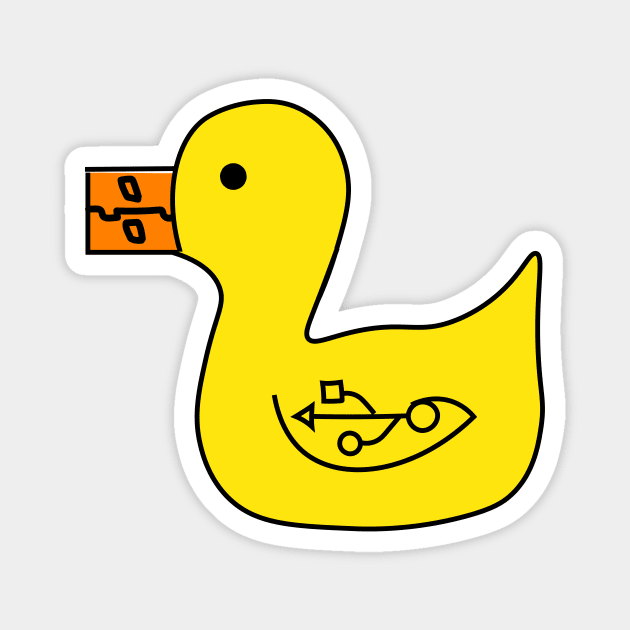 USB Duck Magnet by MarzipanMushroom