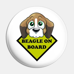 Beagle on board Pin