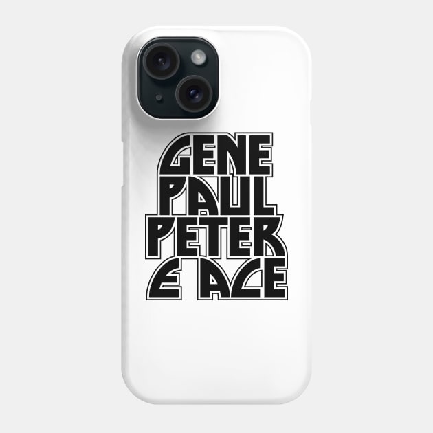 Gene Paul Peter & Ace Phone Case by DAFTFISH