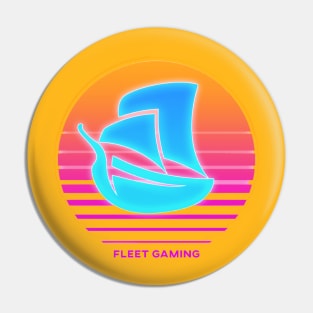 Fleet gaming vapor wave Pin