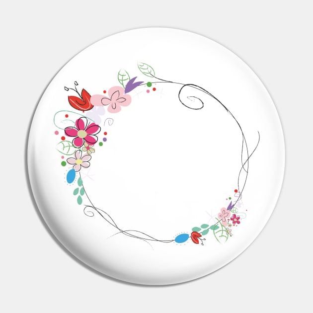 Circle elegant frame decorative hand drawn abstract flowers.jpg Pin by GULSENGUNEL