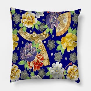 Japanese Floral Pattern Pillow