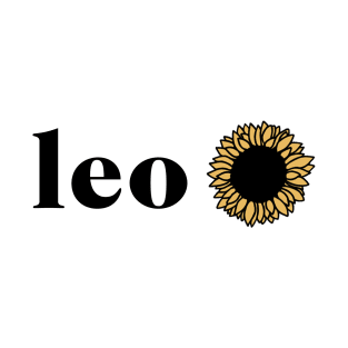 Leo Retro Sunflower Zodiac T-Shirt