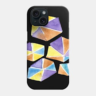 Abstract Geometric Multicolor Triangles Phone Case