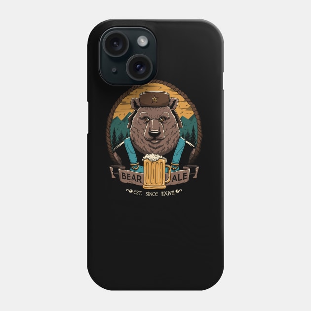 Beer & Bear Phone Case by Vincent Trinidad Art