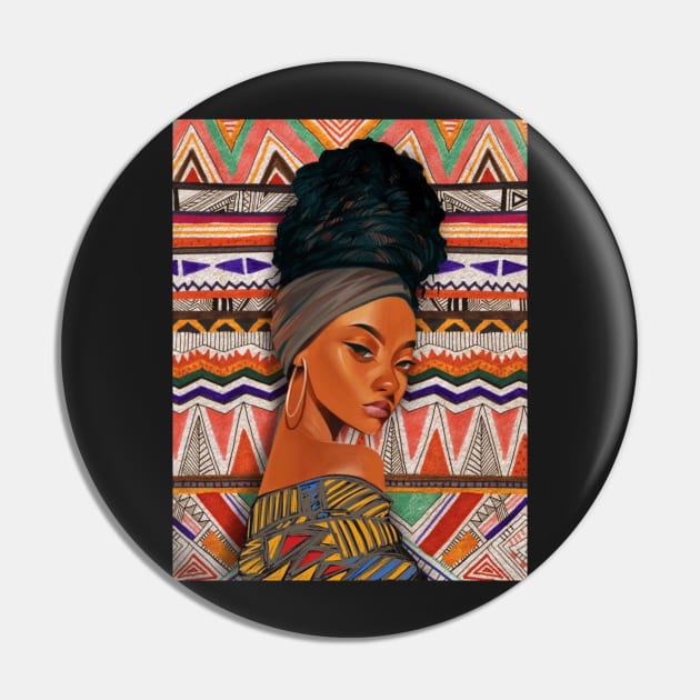 African Beauty Pin by Clifficus