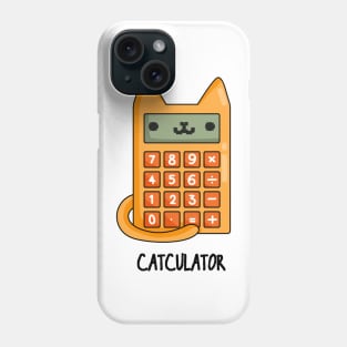 Cat-culator Funny Cat Calculator Puns Phone Case