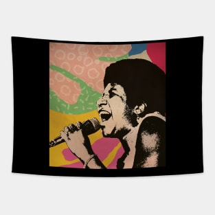 Vintage Poster - Aretha Franklin Style Tapestry