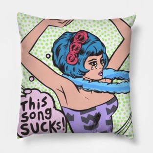 Dancing Hula Comic Girl Pillow