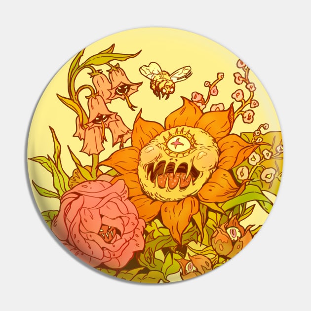 Evil Flowers Pin by Marianne Martin