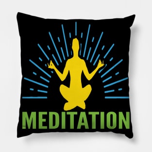 Meditation Mindset Yoga Pillow