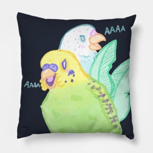 Jungle Budgies Pillow