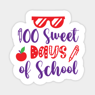 100 Sweet Days Of School Magnet