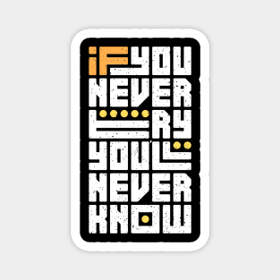 If You Never Try You Will Never Know Magnet