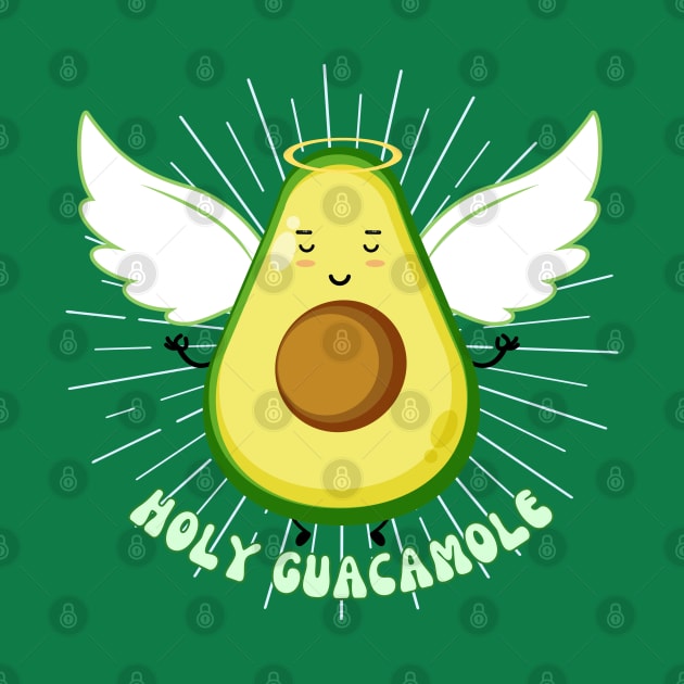 Cute Avocado Kawaii Holy Guacamole by BaliChili