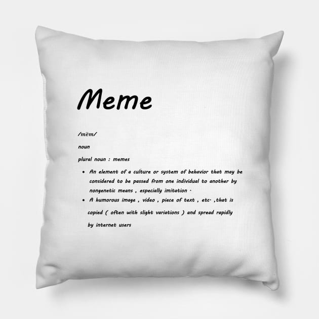 Meme Pillow by Lamink