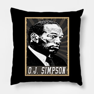 80s Style O.J. Simpson Pillow