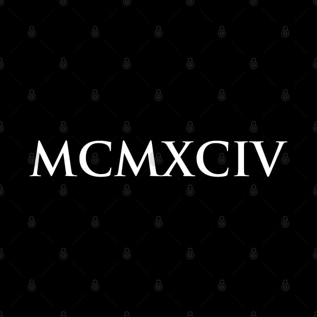 1994 MCMXCIV (Roman Numeral) by gemgemshop