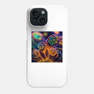 Amoeba Wonderland: A Surreal Aquatic Art Piece Phone Case