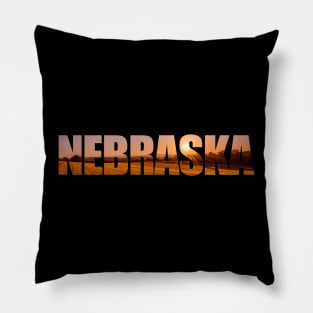 Nebraska's fields of gold Pillow