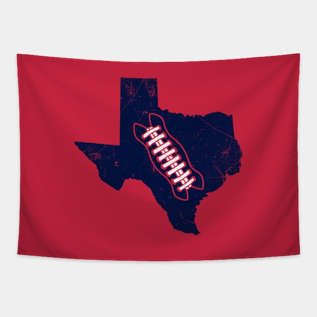 Texas Football, Retro - Red Tapestry by KFig21