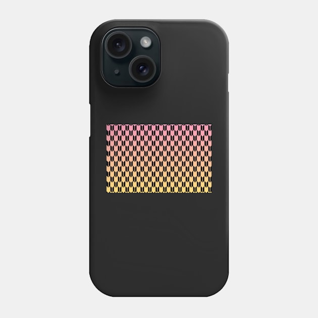 gradient with black arrows Phone Case by BWolfDraws