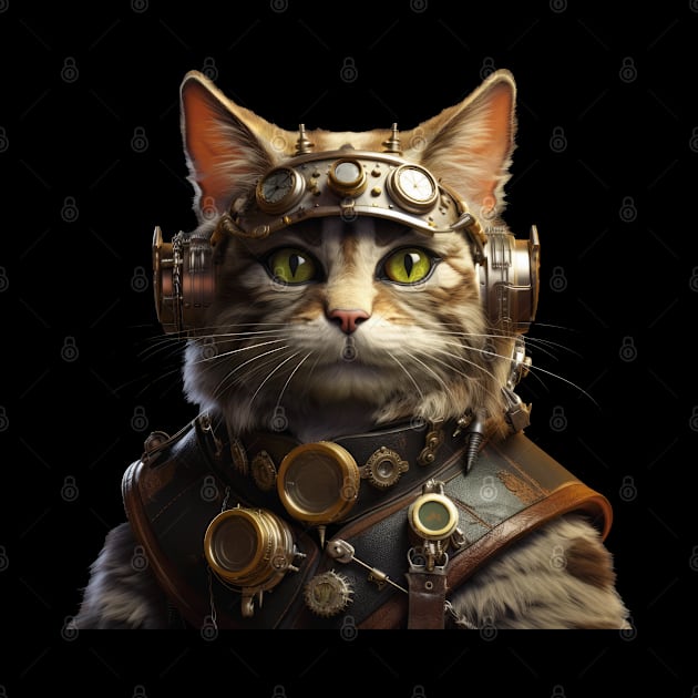 Steam and Whiskers: The Steampunk Cat Art by Lematworks