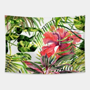 Palm Leaves seamless pattern Tapestry