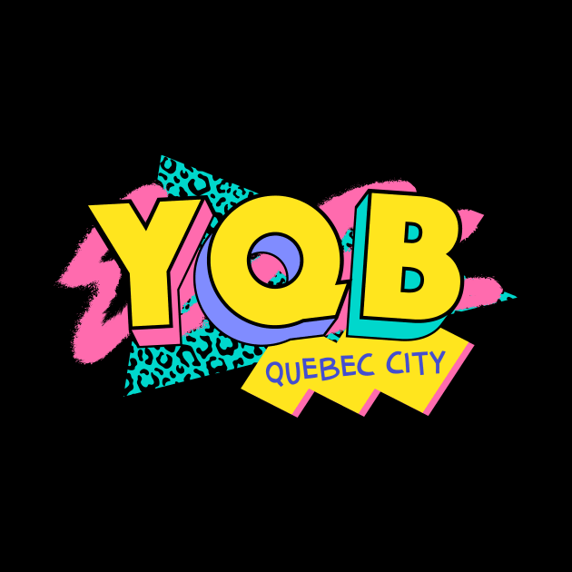 Quebec City, Canada Retro 90s Logo by SLAG_Creative