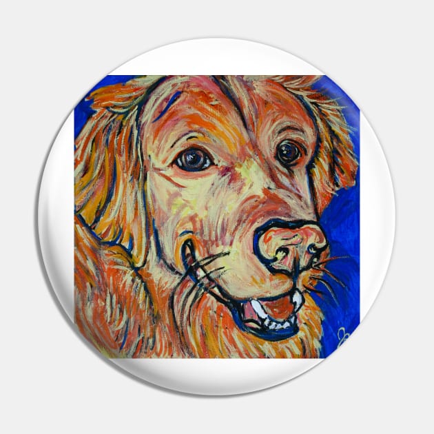 Golden Retriever Pin by Jeneralarts