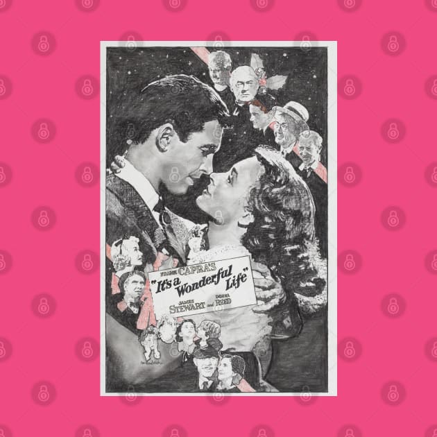 It's A Wonderful Life Classic Movie Poster by Noir-N-More