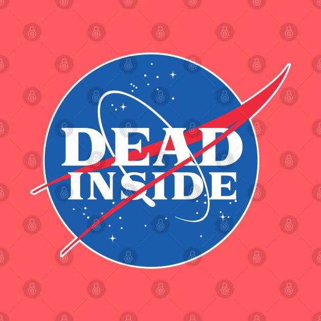 DEAD INSIDE - Nasa Parody Logo Design by DankFutura