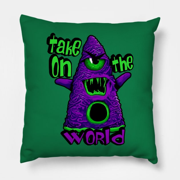 Purple Tentacle Monster Pillow by Mel0n