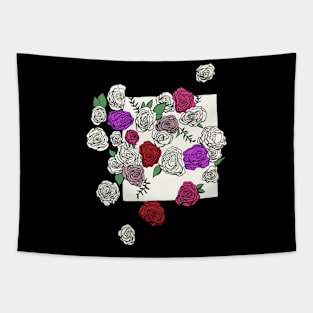 Roses and Petals Tapestry