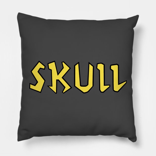 Butt-head Costume Skull T-Shirt Pillow by HellraiserDesigns