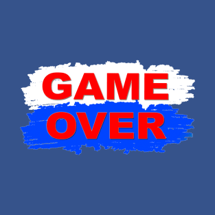 GAME-OVER,-RED,-BLUE T-Shirt