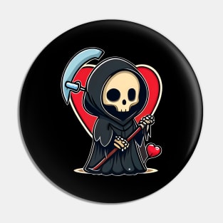 Valentine Grim Reaper Pin