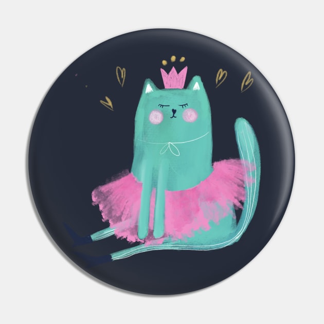 Lady Cat Pin by YanaStrunina