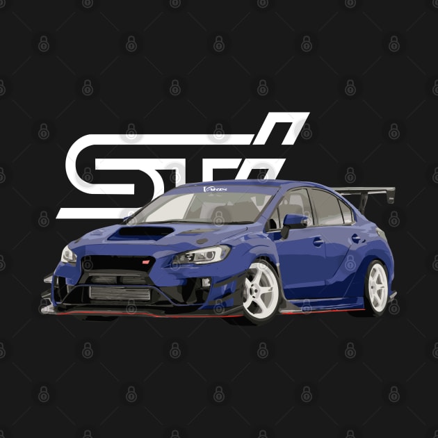 WRX STi Blue Pearl S209 RA Varis by cowtown_cowboy