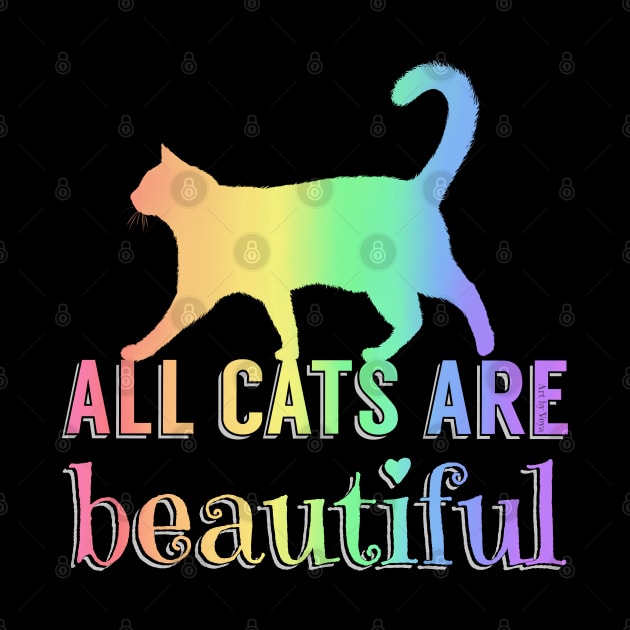 All cats are beautiful by Art by Veya