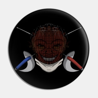 Fencing Devil (no caption) Pin