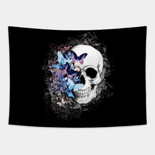 skull, cool skull, skull mask face Tapestry