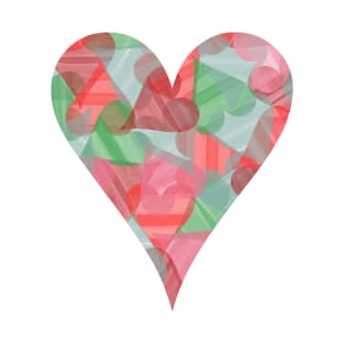 Stacked Watercolour Hearts T-Shirt