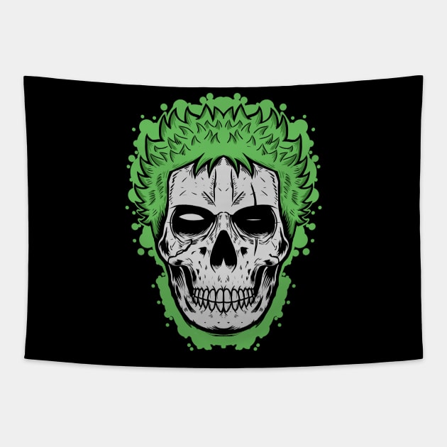 Warrior skull Tapestry by Luckyart11