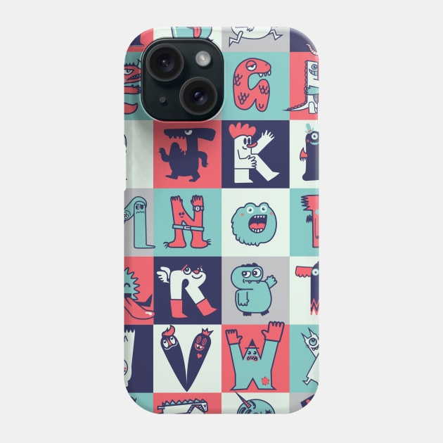 Alphabeasts Phone Case by wotto