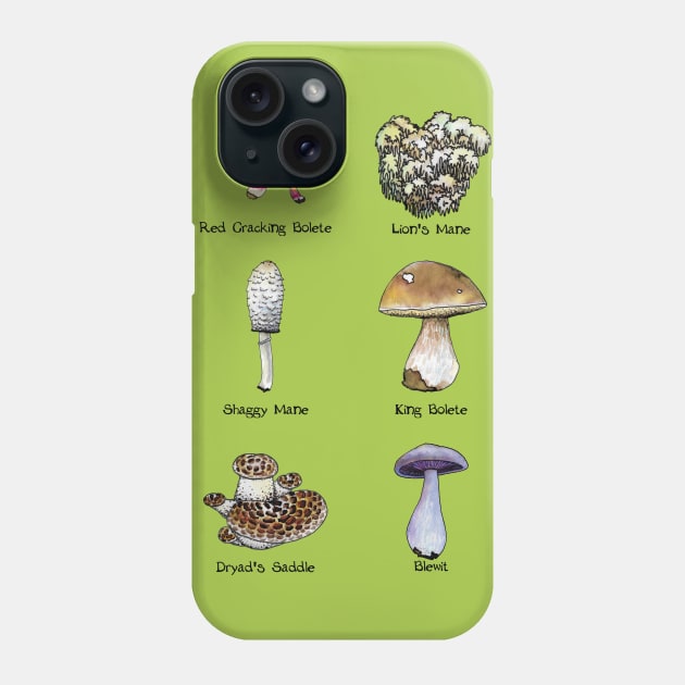 Mushroom ID Phone Case by ThisIsNotAnImageOfLoss