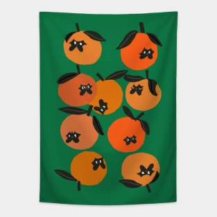 Oranges and Pugs Tapestry